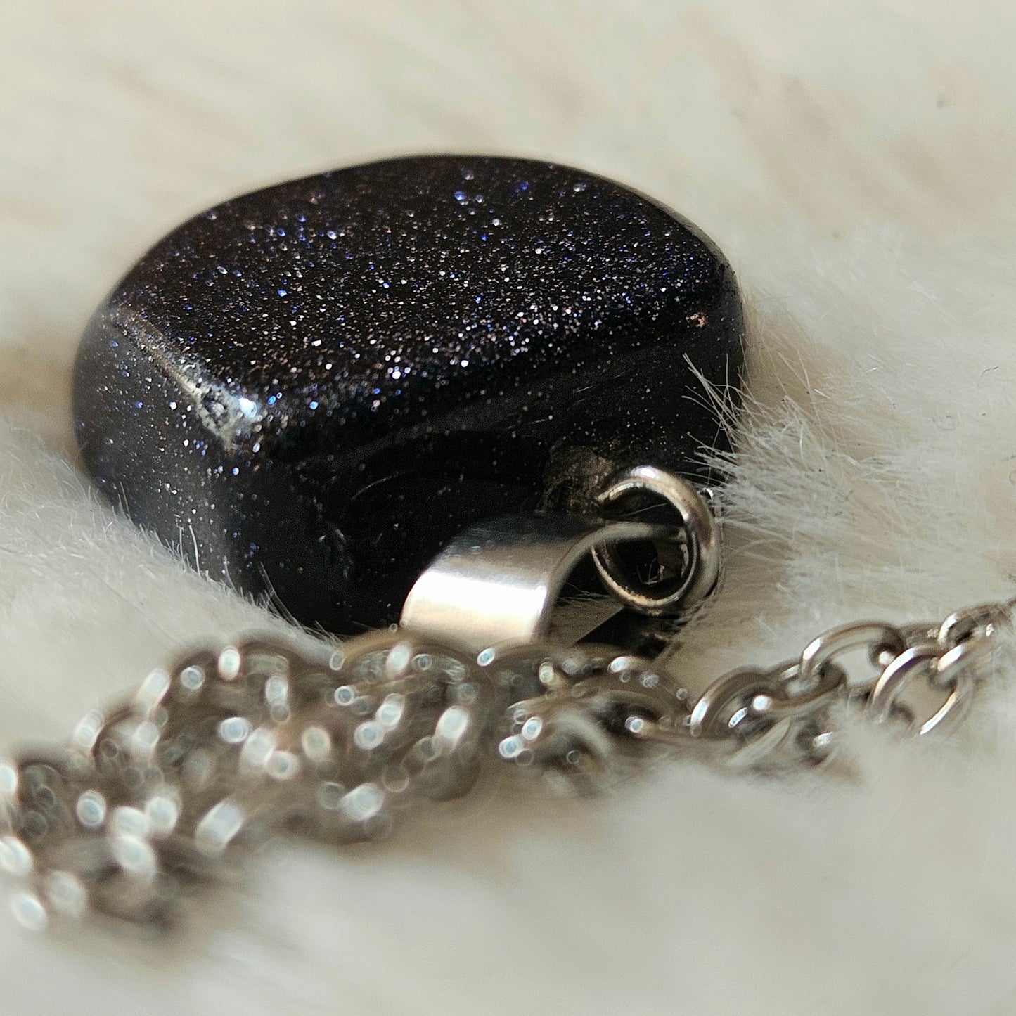 Blue Goldstone necklace