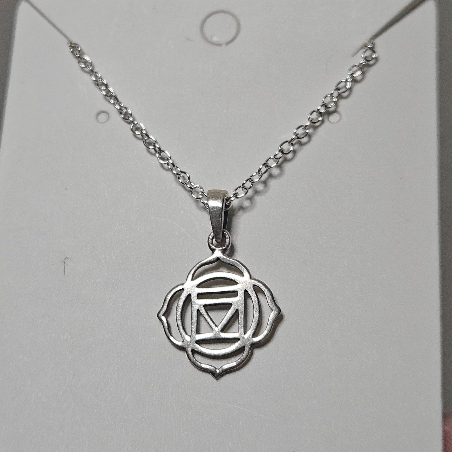 Sterling Silver Root Chakra Necklace