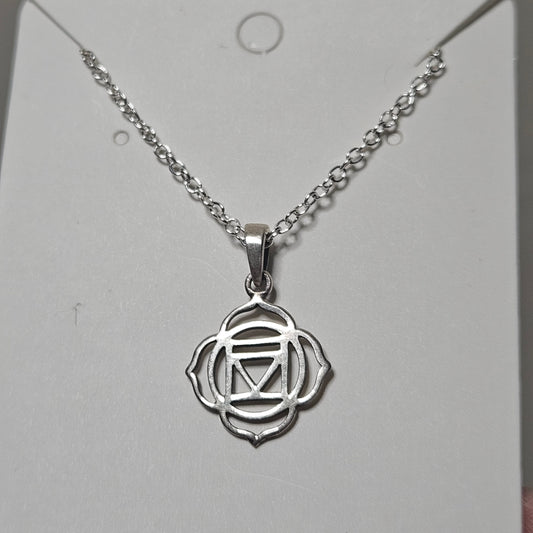 Sterling Silver Root Chakra Necklace