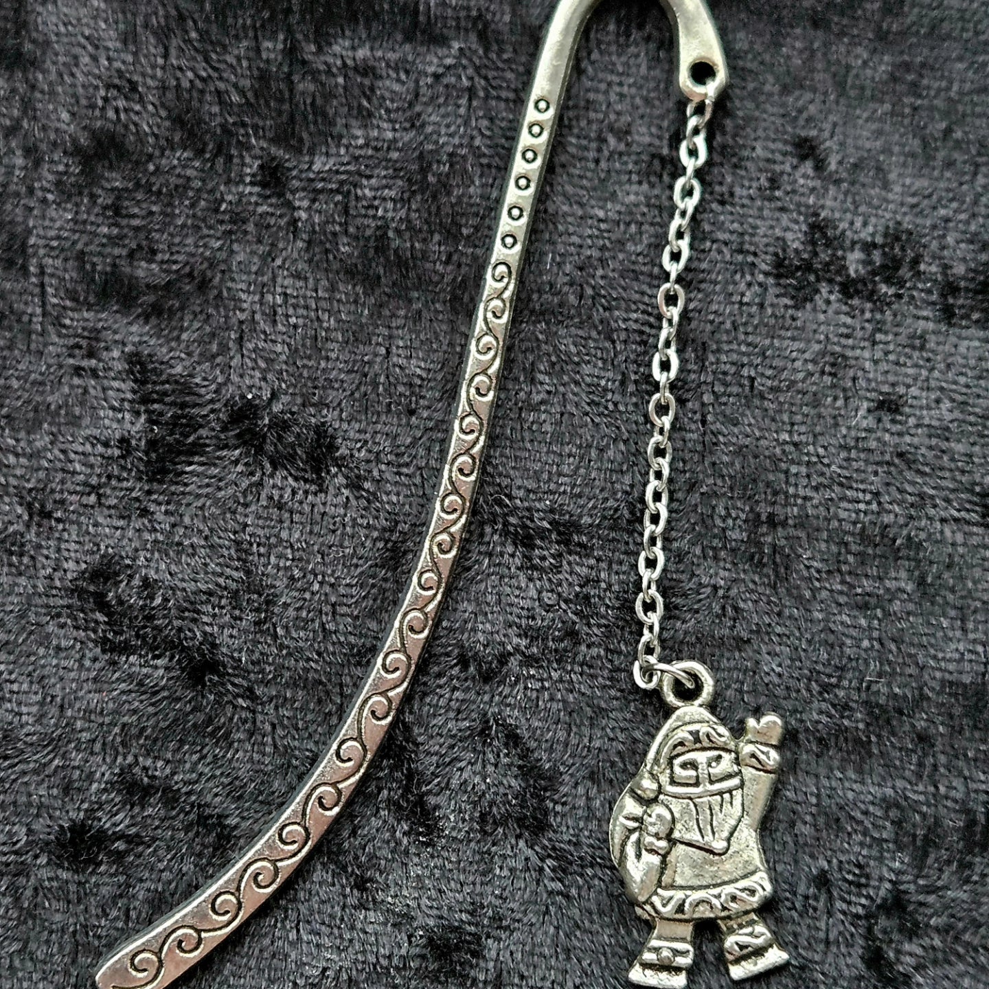 Silver Santa Bookmark