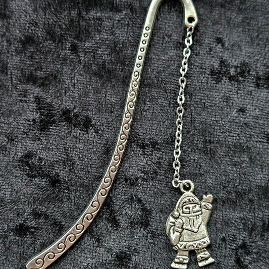 Silver Santa Bookmark