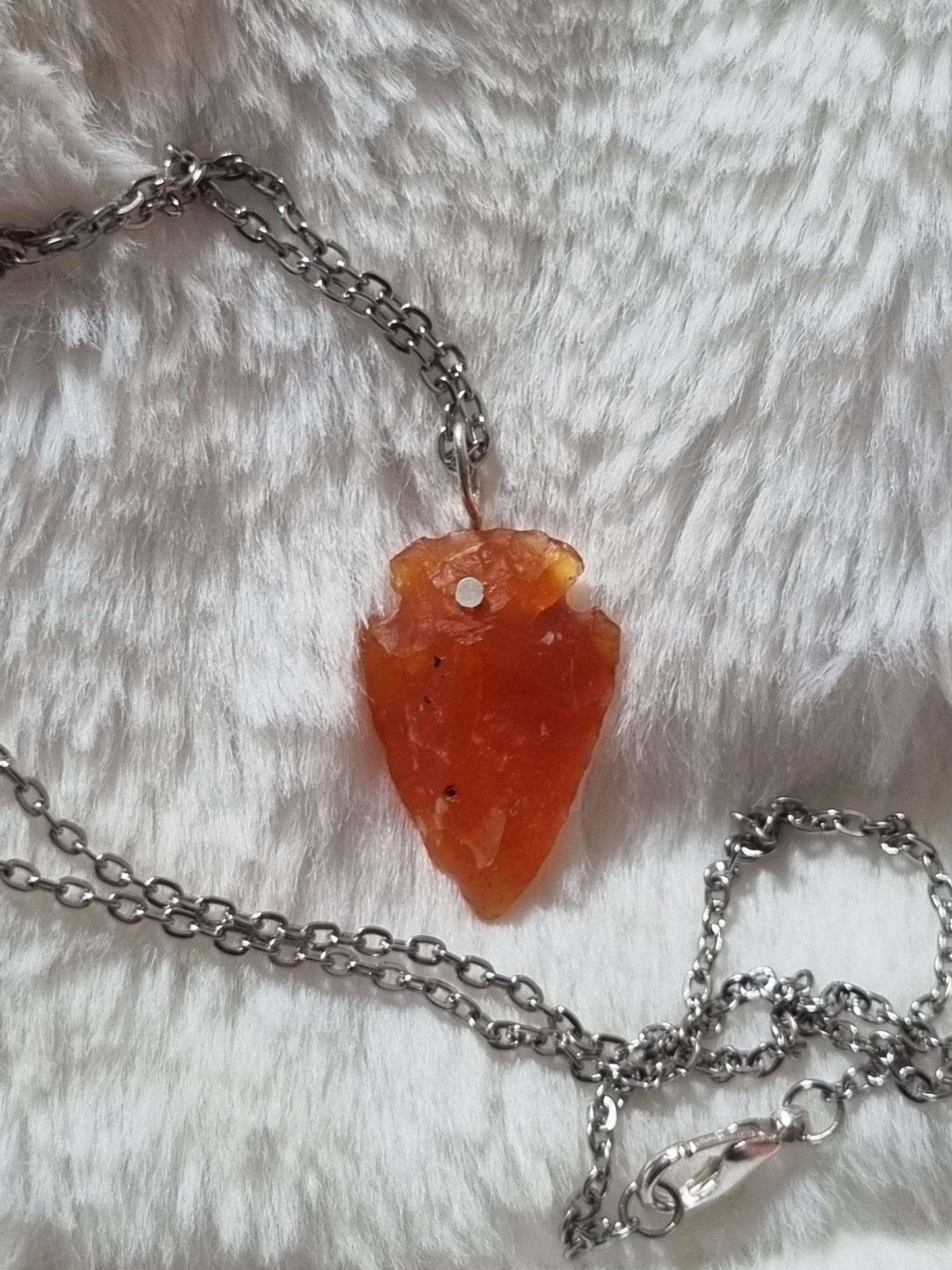 Carnelian Arrowhead Necklace