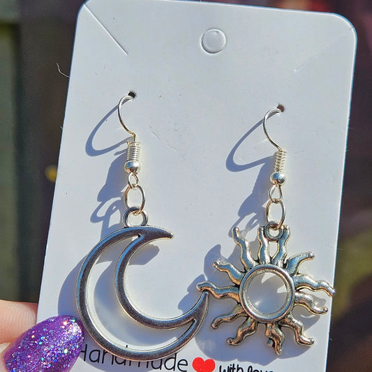 Sun and Moon Earrings