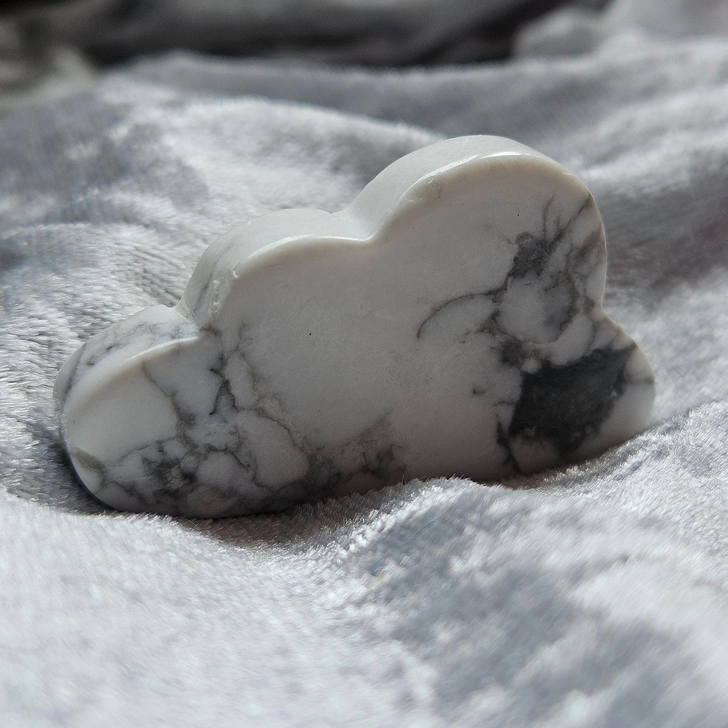 Howlite Cloud Carving