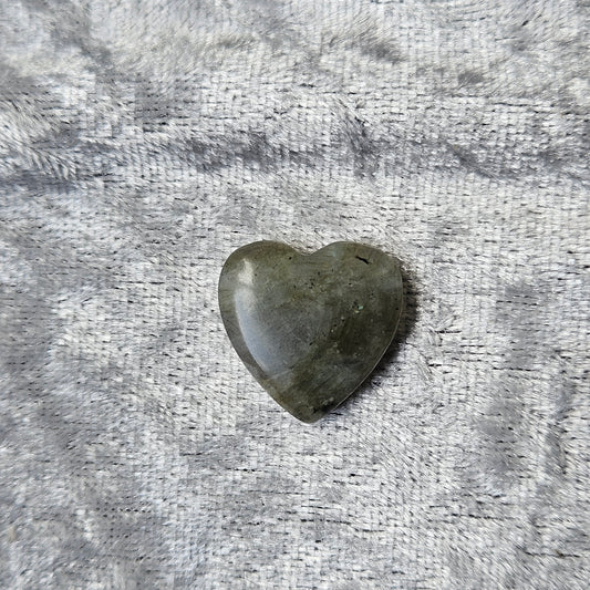 Mini Labradorite Heart Carving