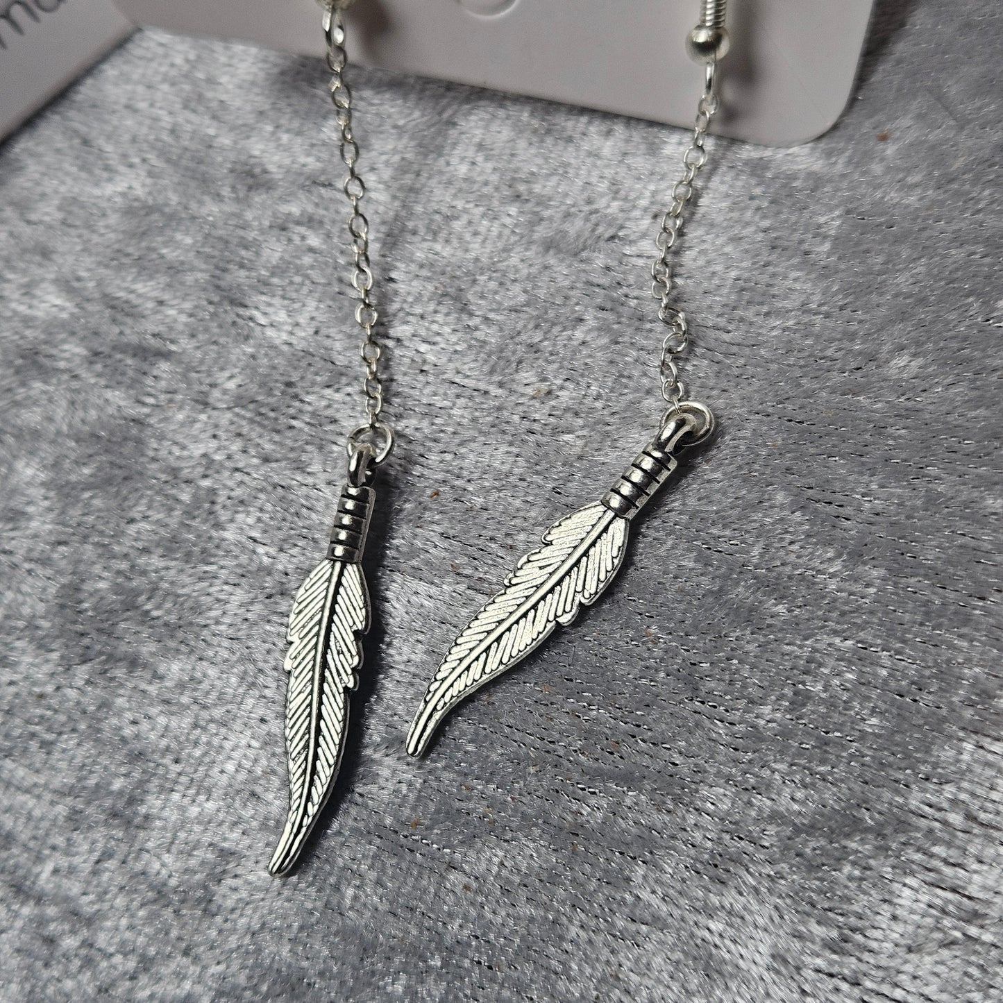 Dangly Feather Earrings