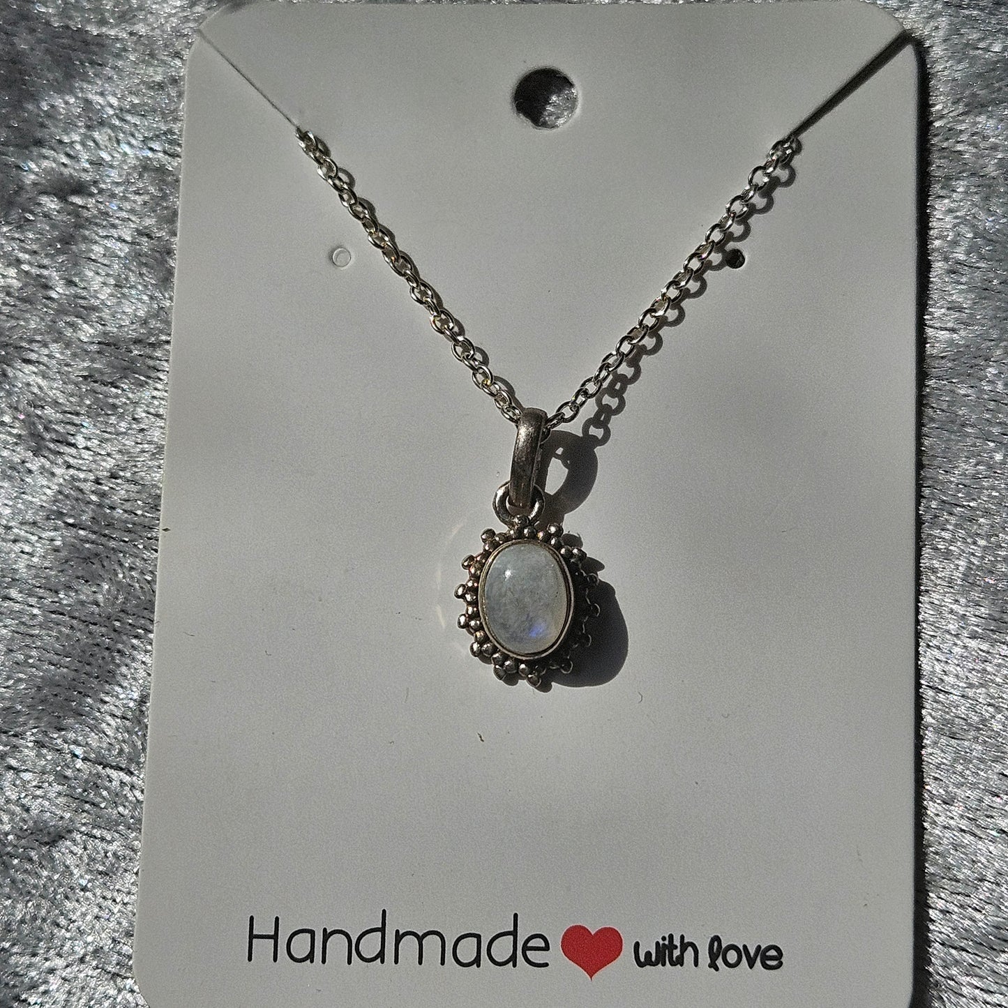 Sterling Silver Moonstone Necklace