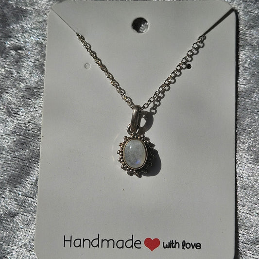 Sterling Silver Moonstone Necklace