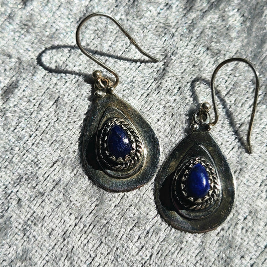 Sterling Silver Lapis Lazuli Earrings