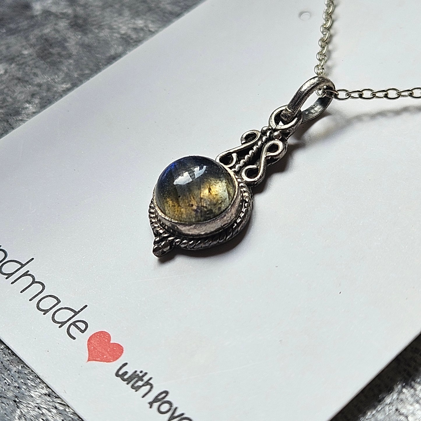 Sterling Silver Labradorite Necklace