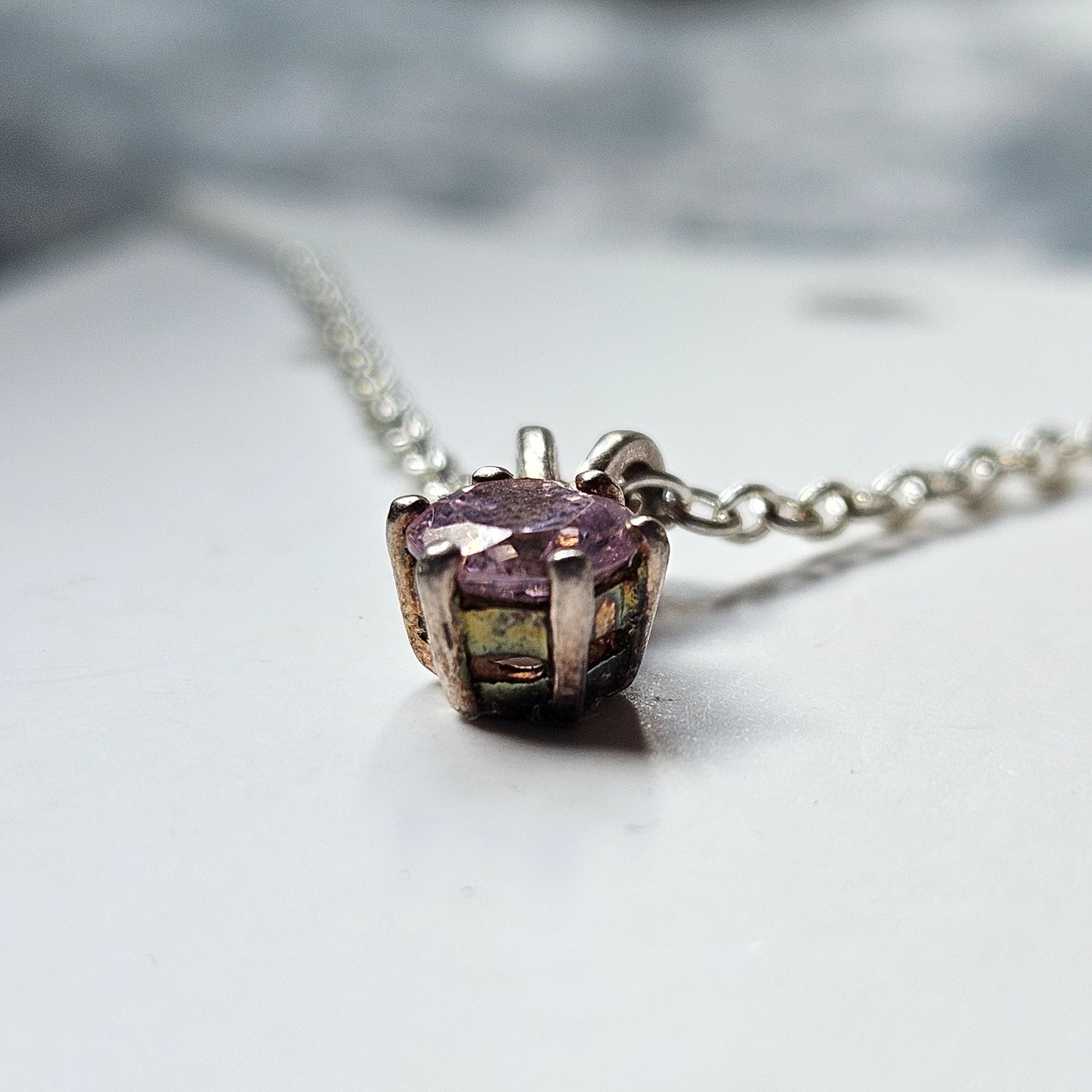 Sterling Silver Cubic Zirconia Necklace