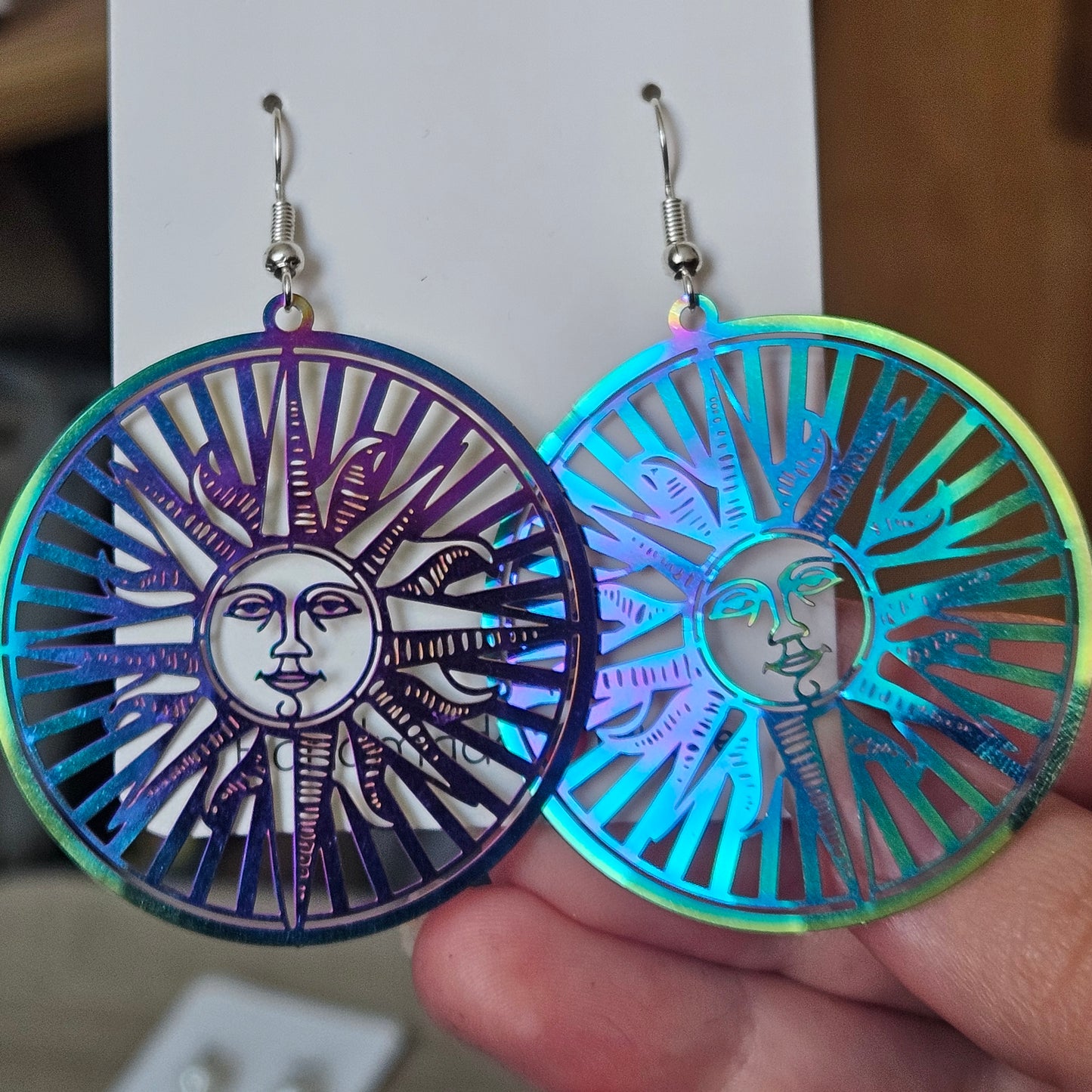 Iridescent Sun Earrings