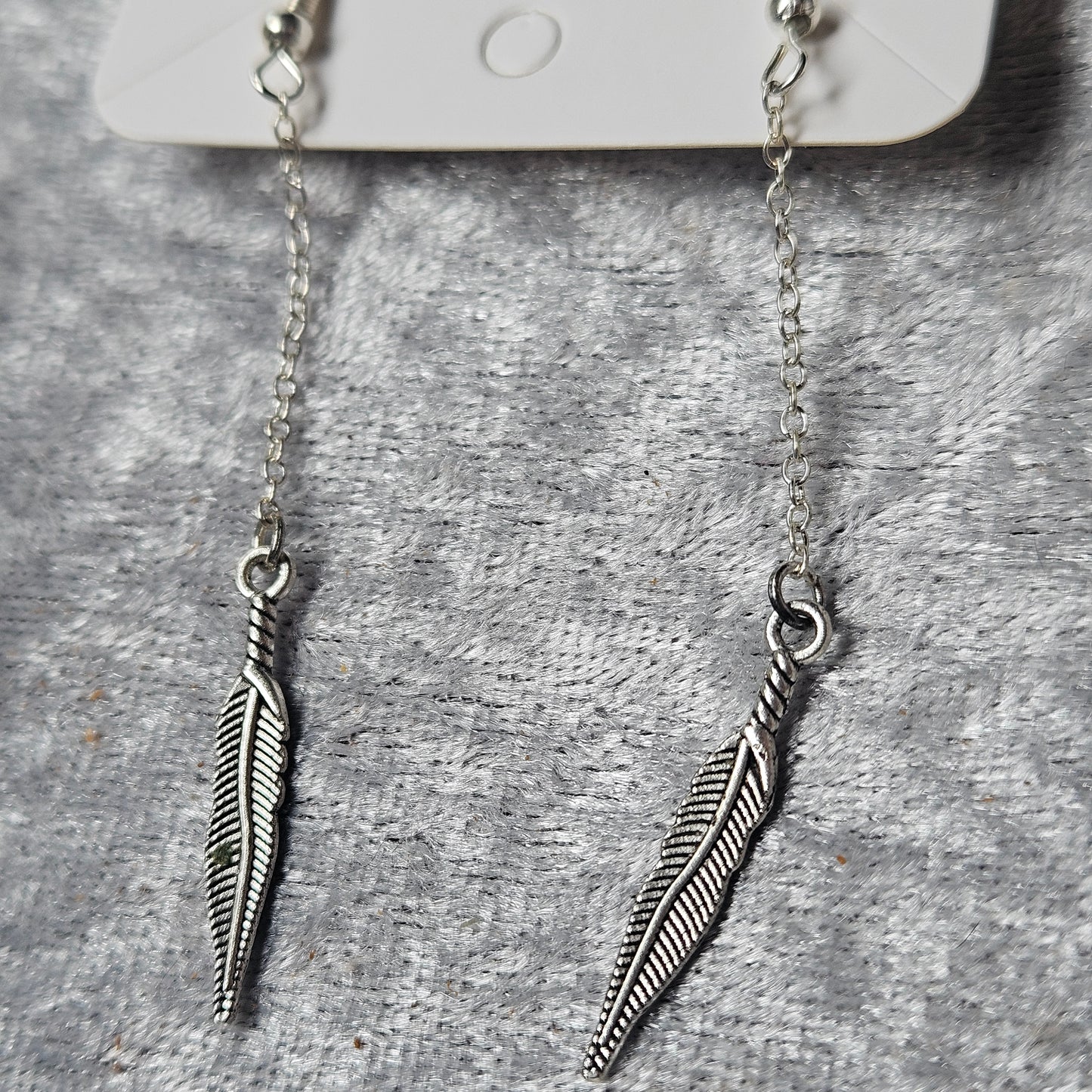 Dangly Feather Earrings