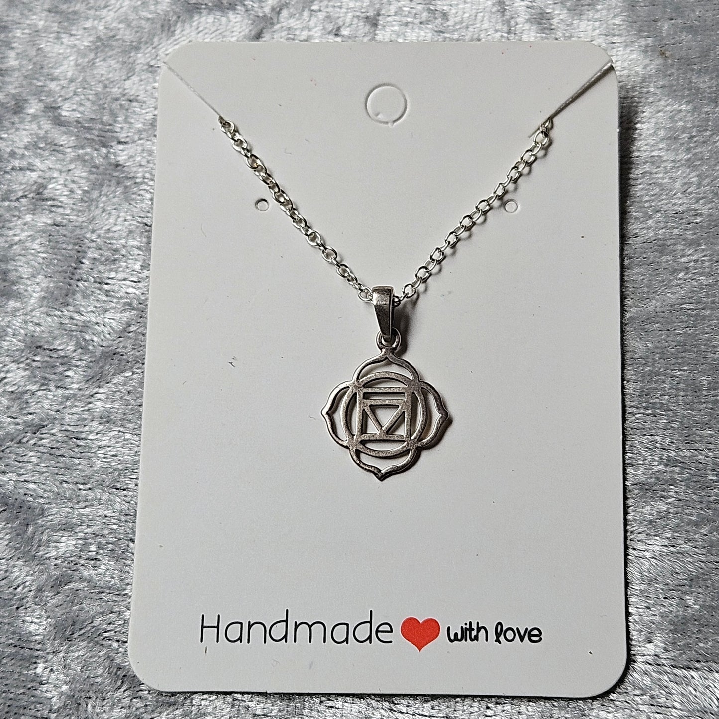Sterling Silver Root Chakra Necklace