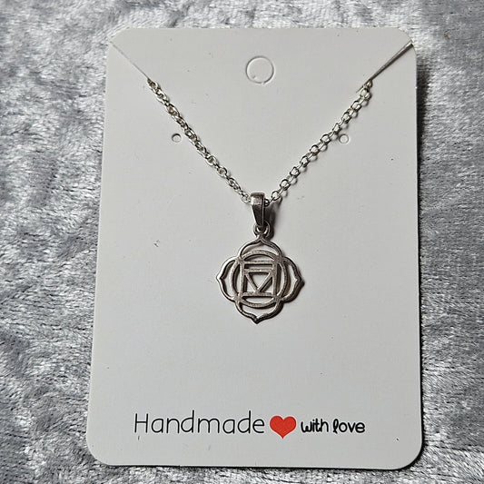 Sterling Silver Root Chakra Necklace