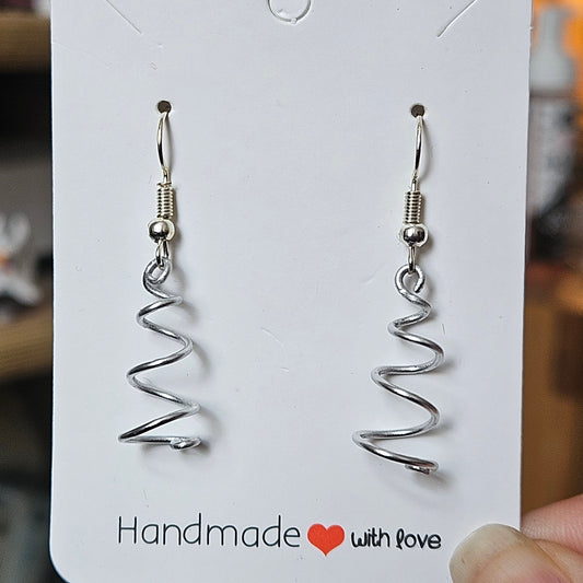 Wire Spiral Earrings