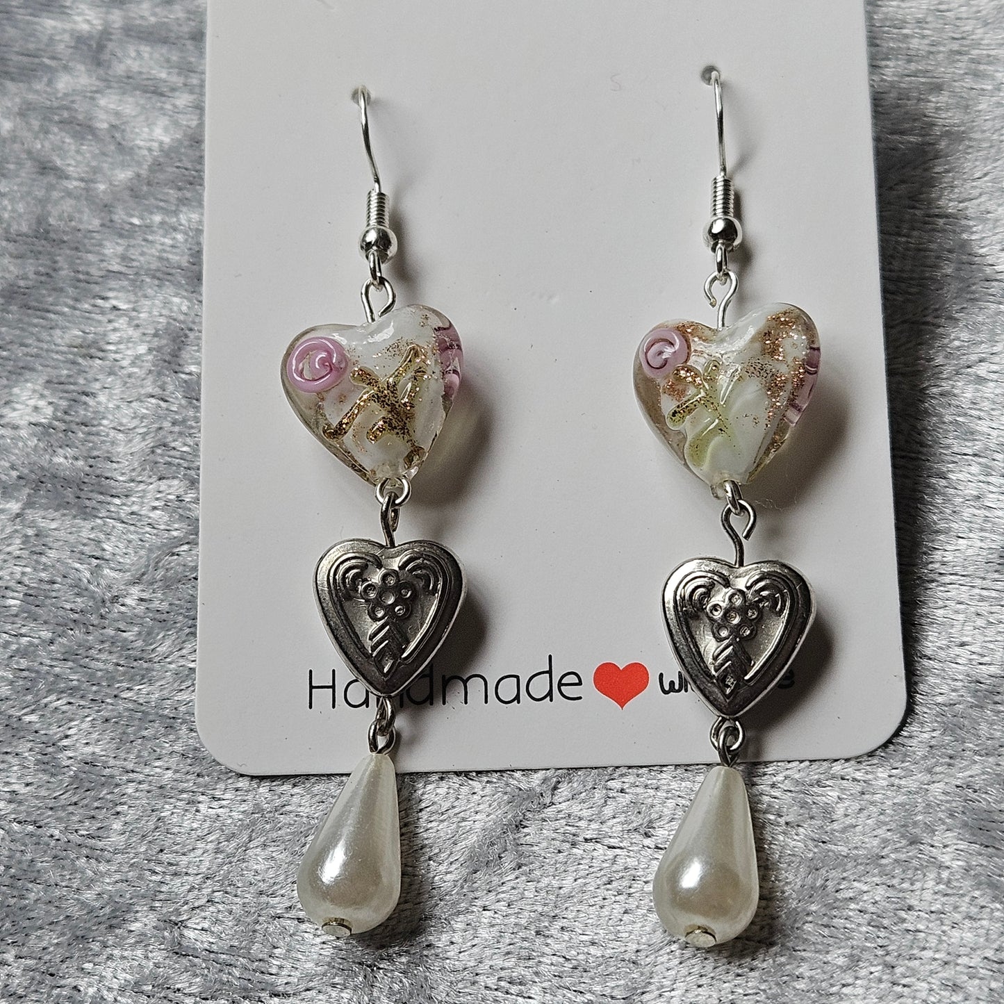 Dangle Heart Earrings