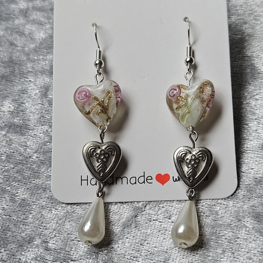 Dangle Heart Earrings