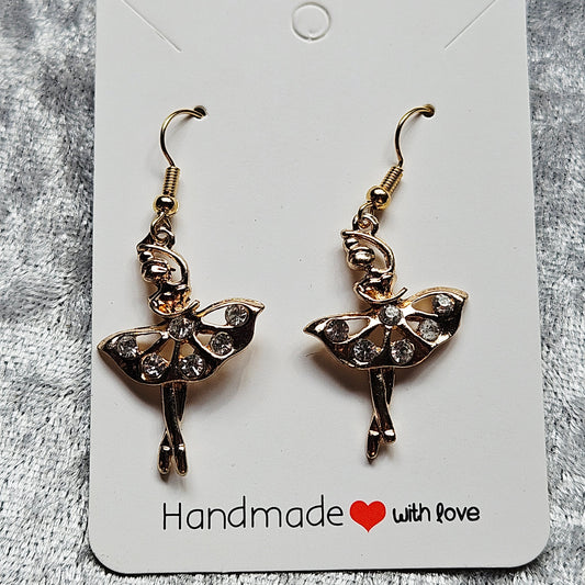 Ballerina Gold Earrings