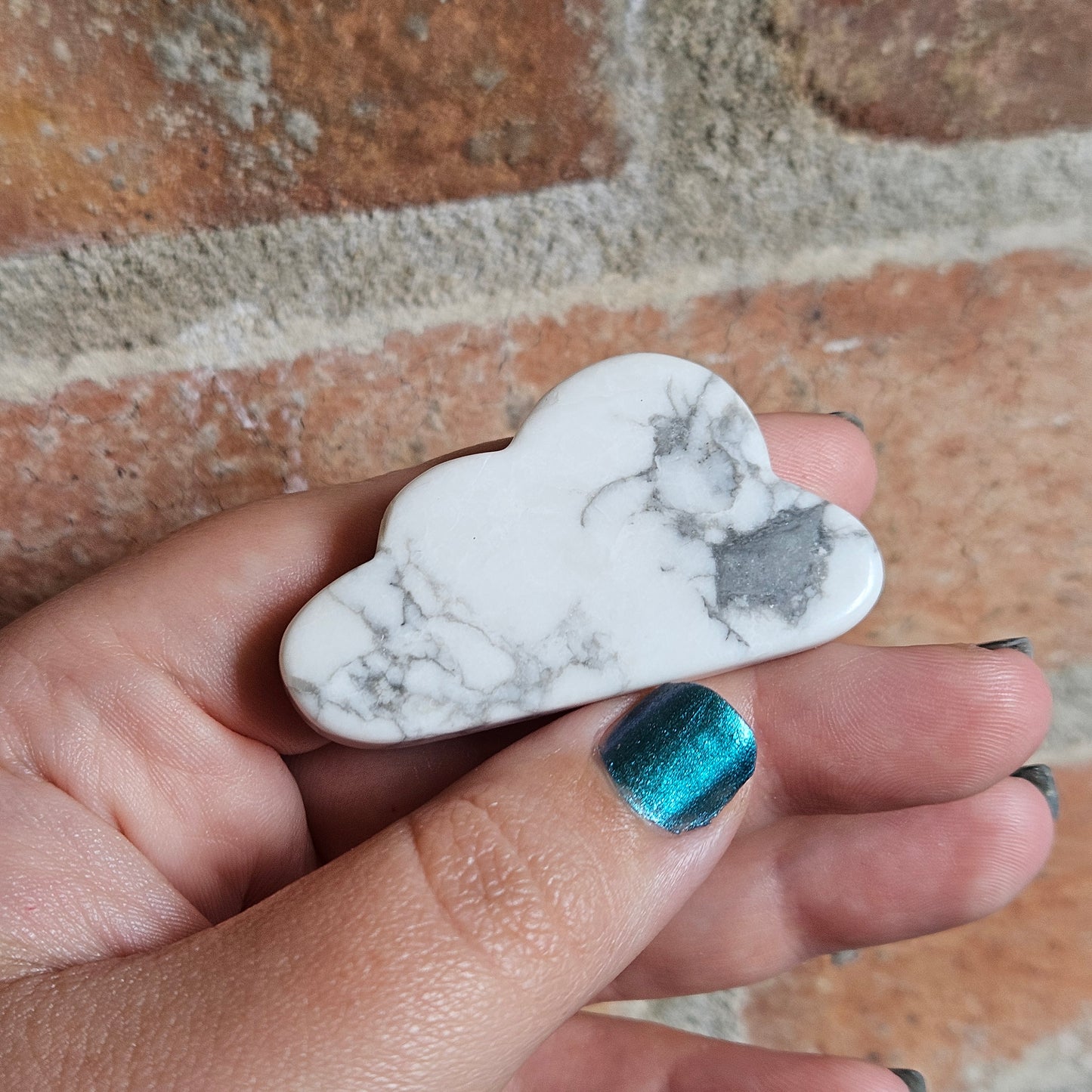 Howlite Cloud Carving
