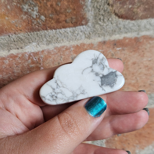 Howlite Cloud Carving