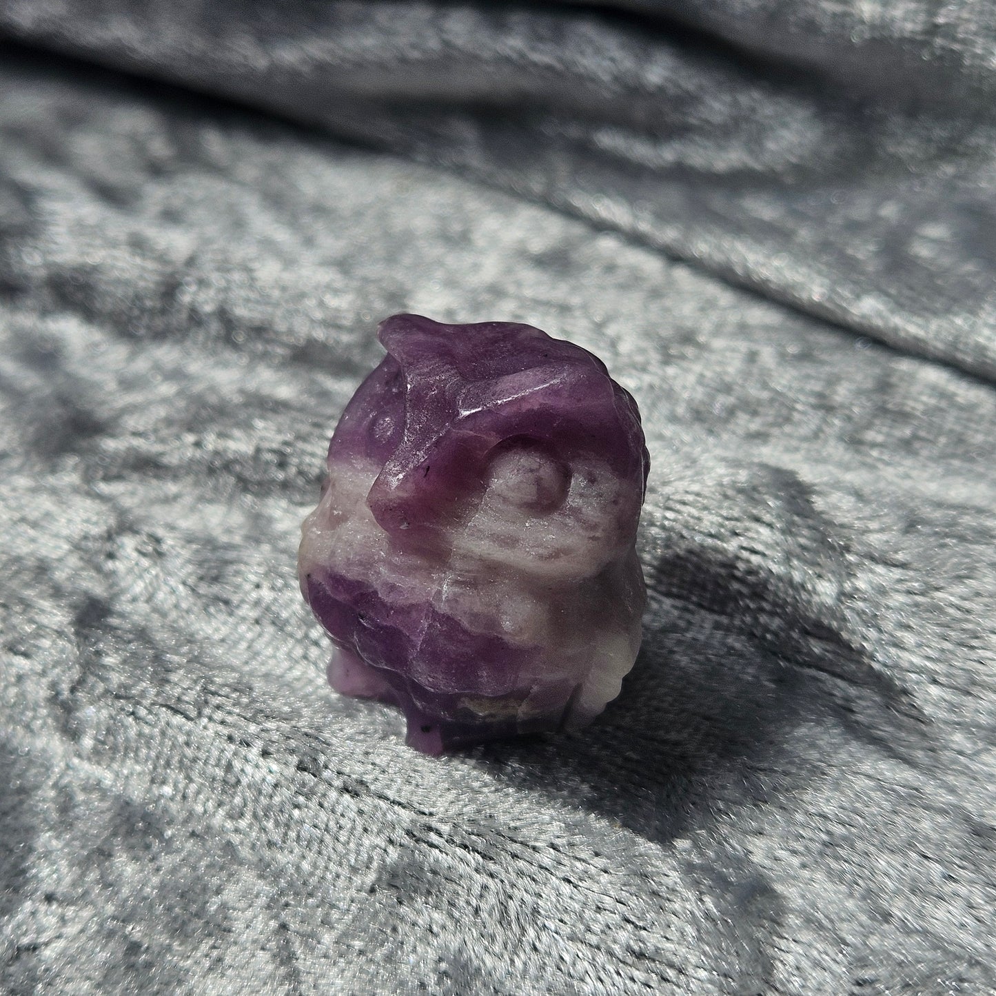 Lepidolite Owl Figurine