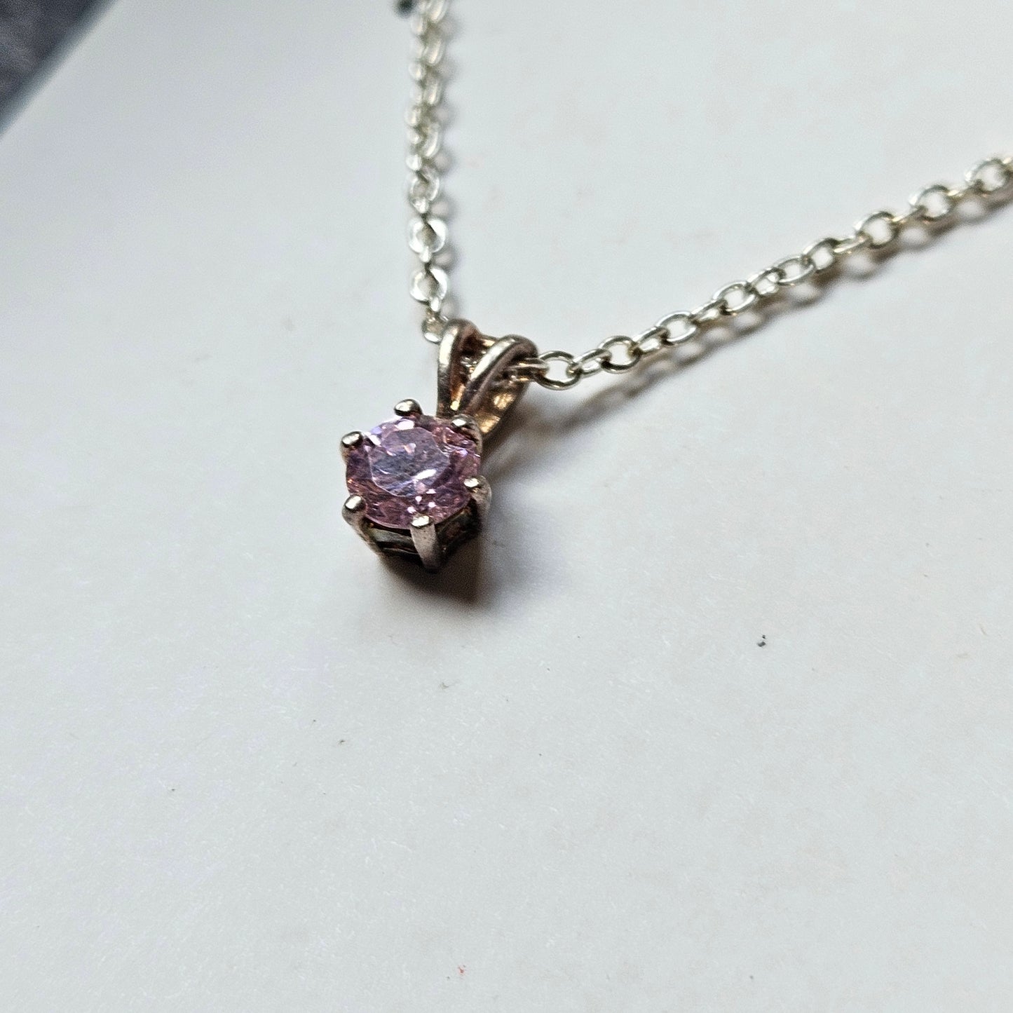 Sterling Silver Cubic Zirconia Necklace