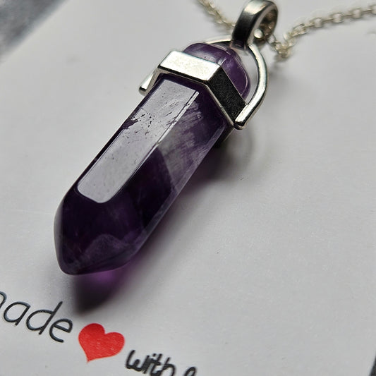 Amethyst Sterling Silver Necklace