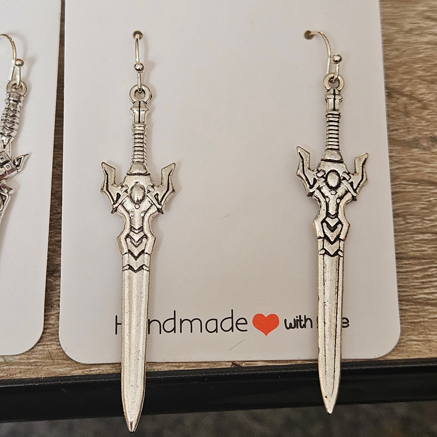 Sword earrings