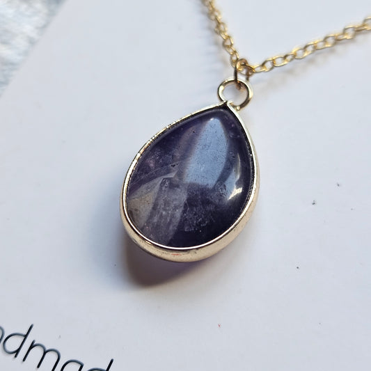 Amethyst Gold Necklace