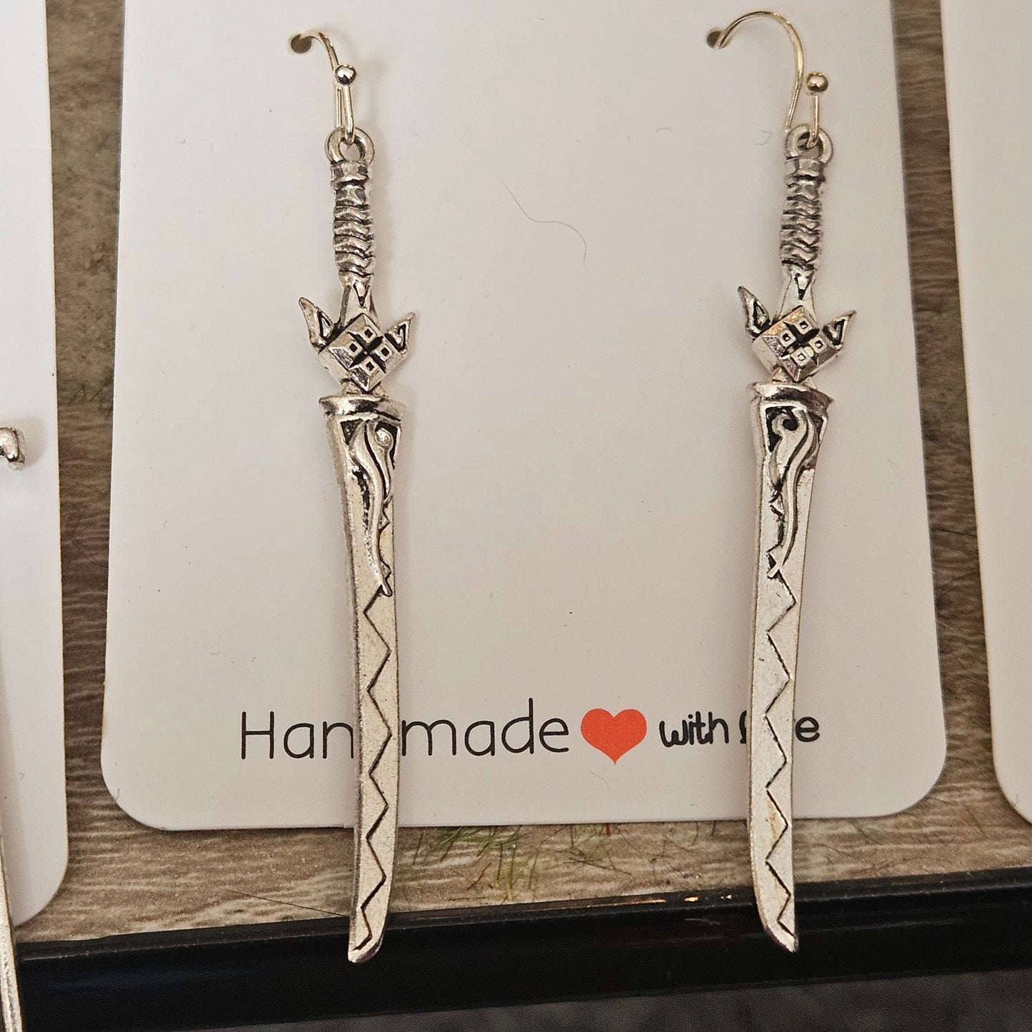 Sword earrings