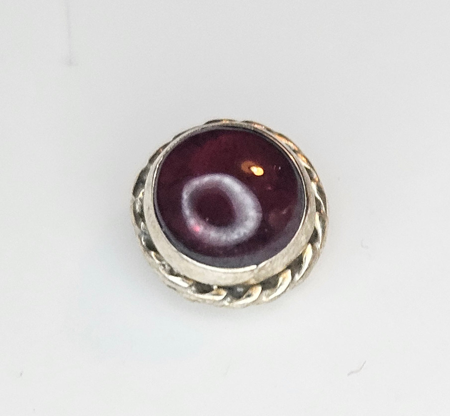 Garnet Sterling Silver Studs