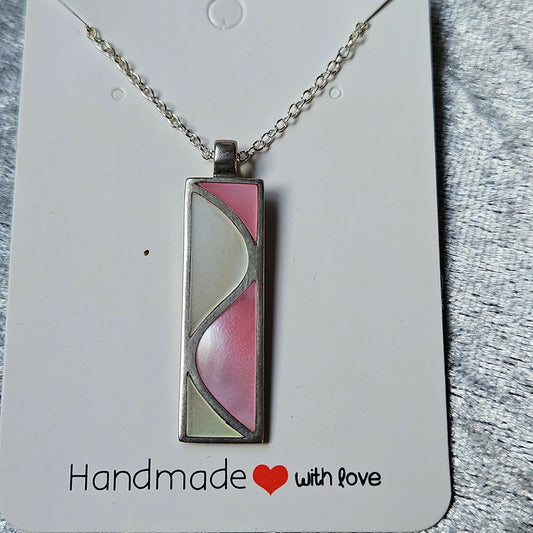 Vintage Sterling Silver Mother of Pearl Necklace