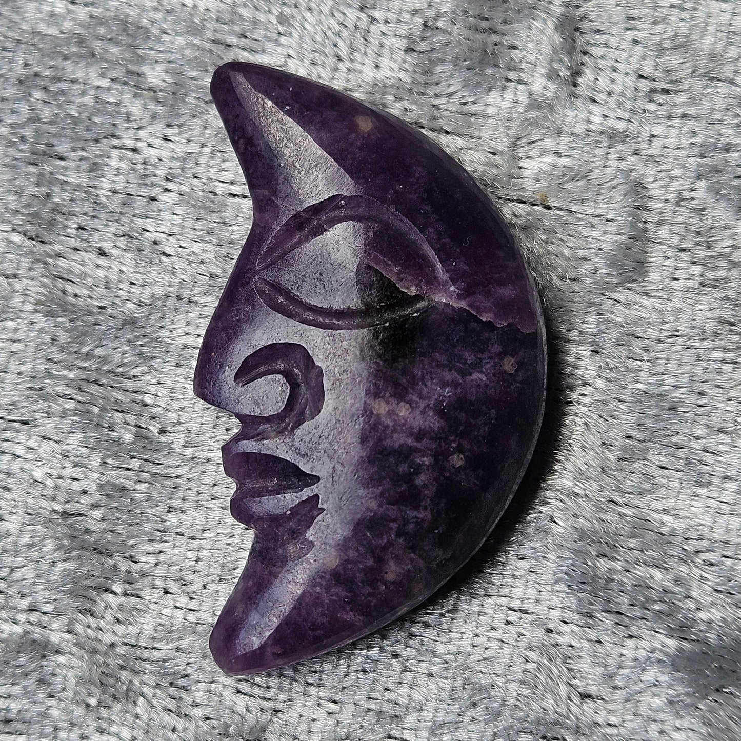 Lepidolite Crescent Moon