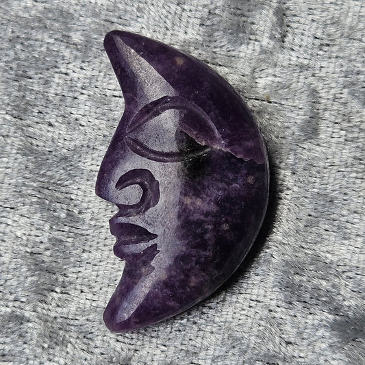 Lepidolite Crescent Moon
