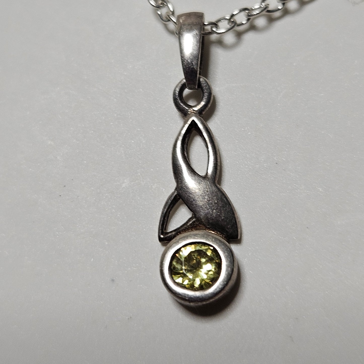 Sterling Silver Peridot Necklace