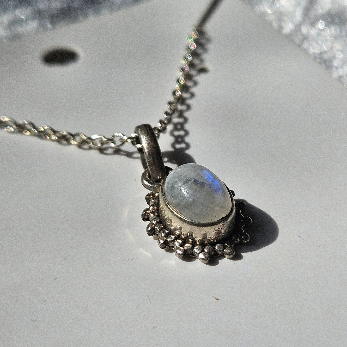 Sterling Silver Moonstone Necklace