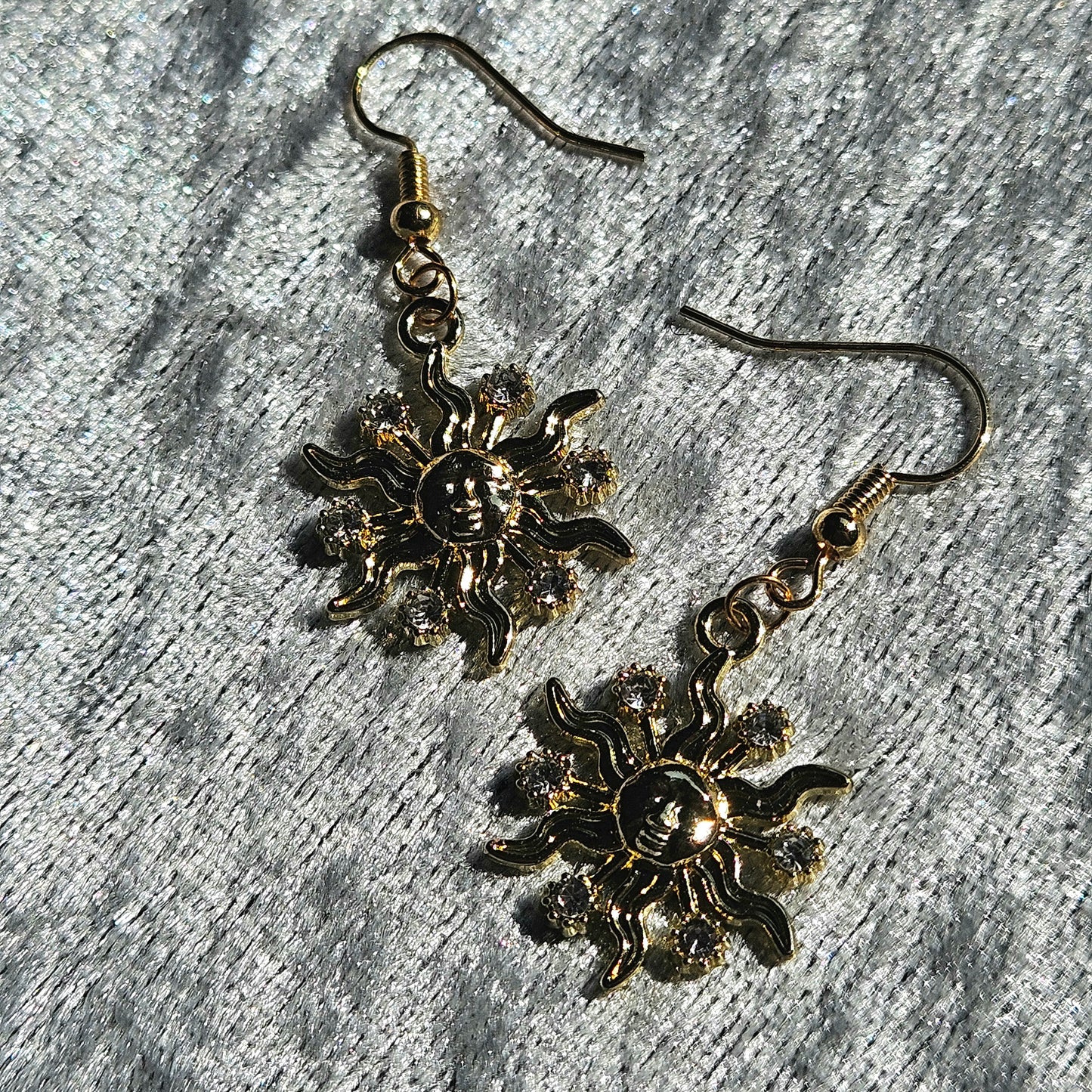 Gold Sun Earrings