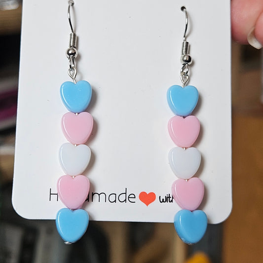 Trans Hearts Earrings