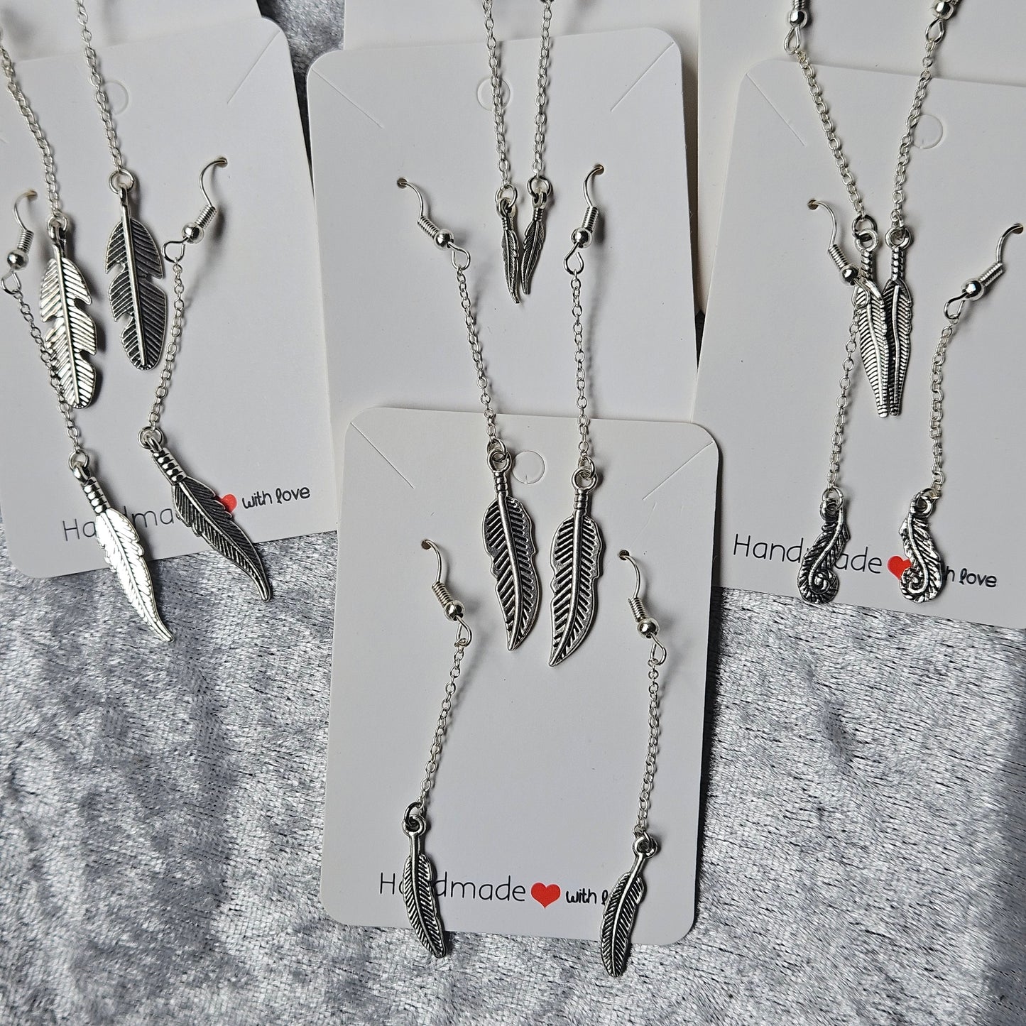 Dangly Feather Earrings