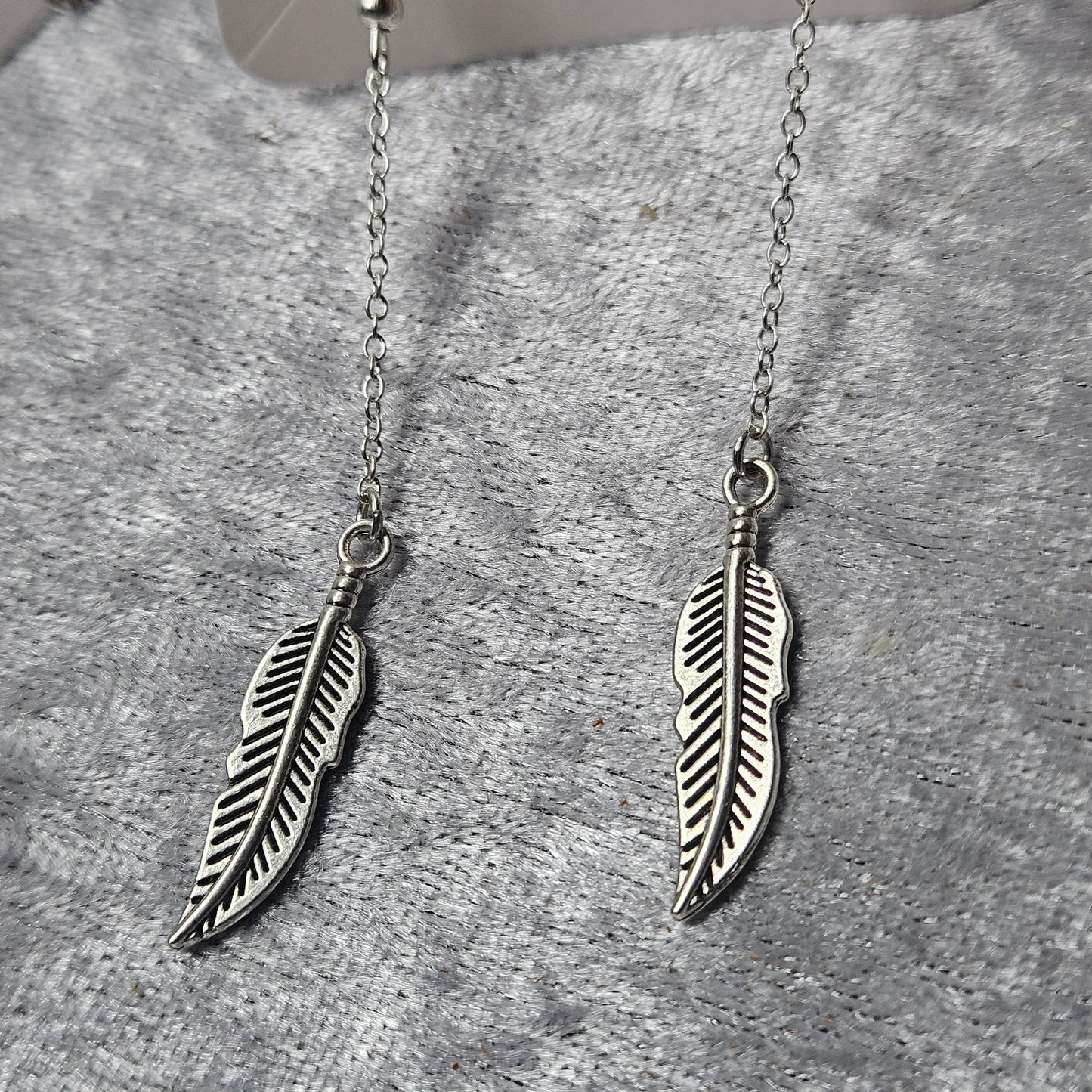 Dangly Feather Earrings