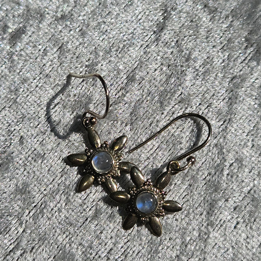 Sterling Silver Moonstone Earrings