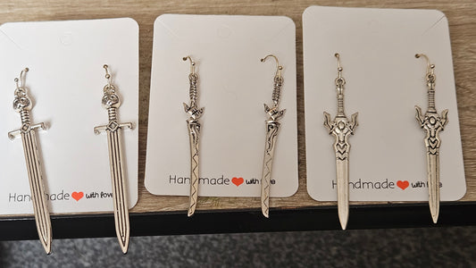 Sword earrings