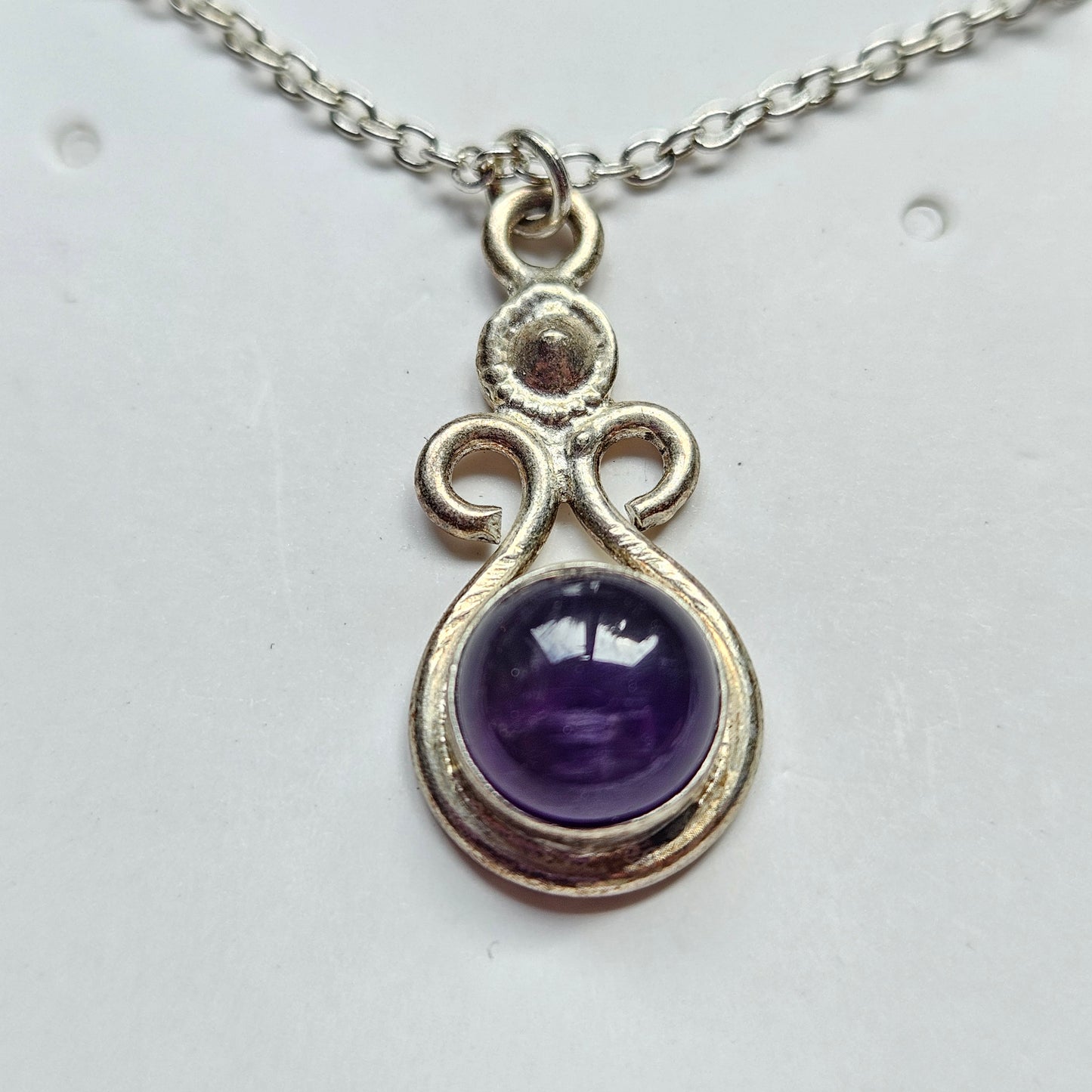 Amethyst Sterling Silver Necklace