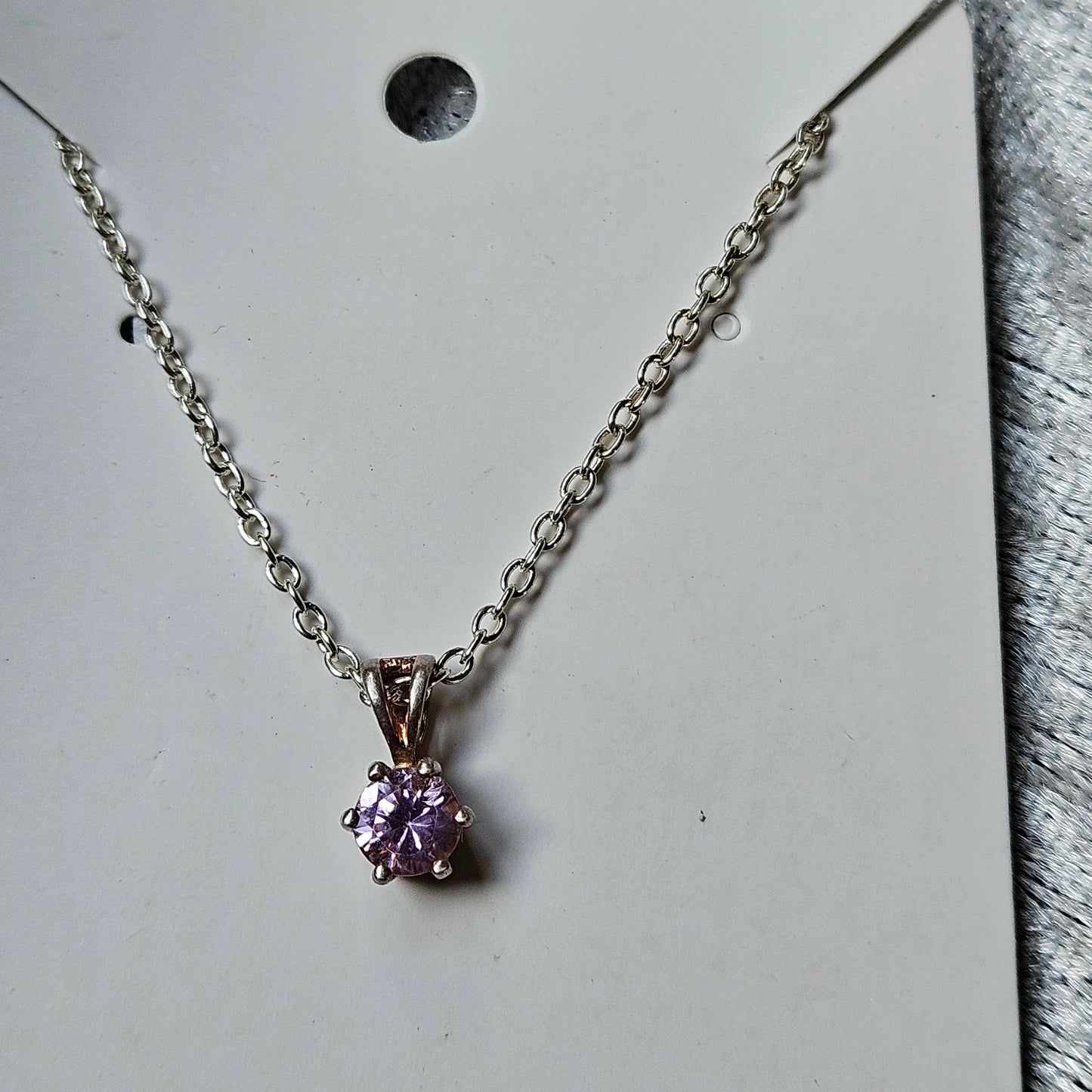 Sterling Silver Cubic Zirconia Necklace