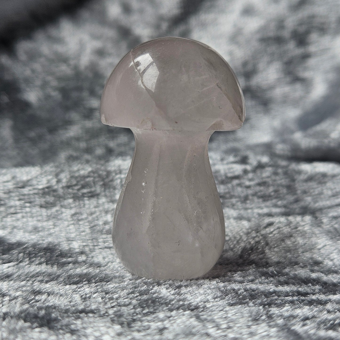 Rose Quartz Mushroom Carving