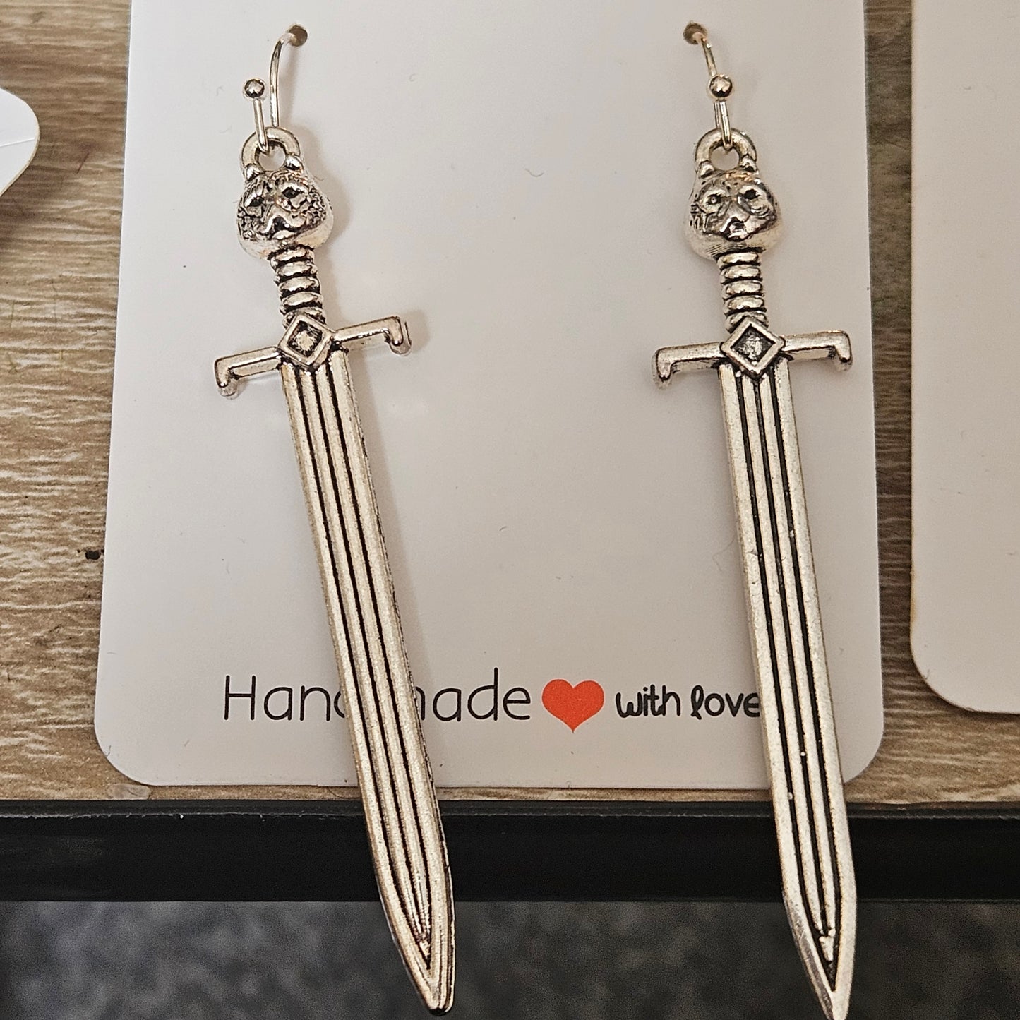 Sword earrings