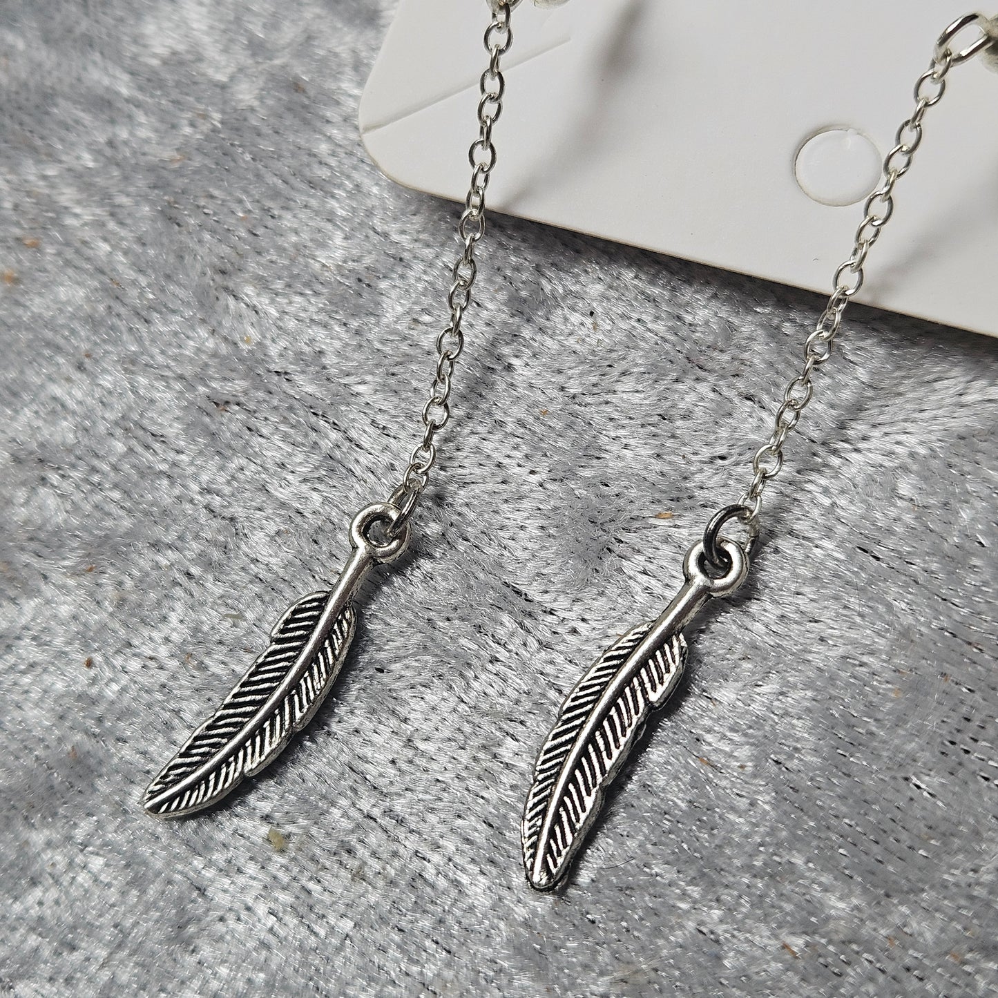Dangly Feather Earrings
