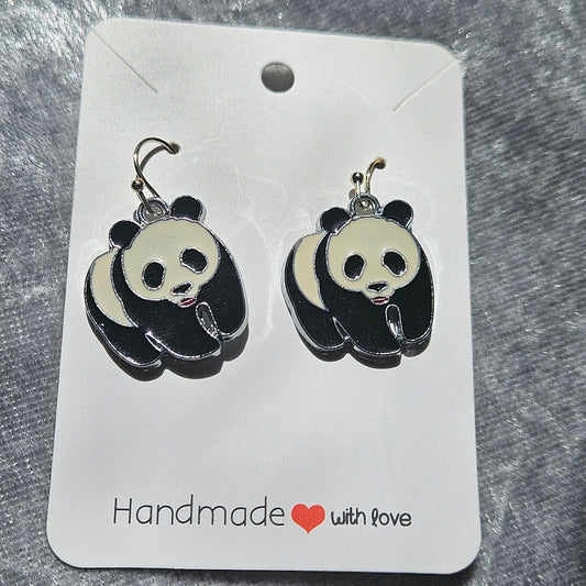 Panda Earrings