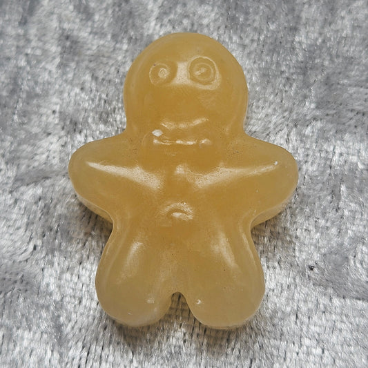 Orange Calcite Gingerbread Man